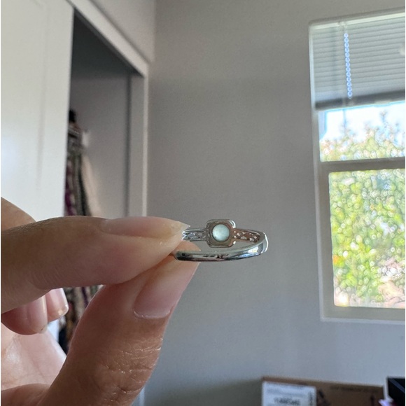 Jade ring Silver setting - Picture 3 of 3